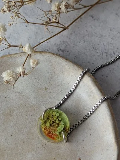 Adjustable Resin Pendant Bracelet