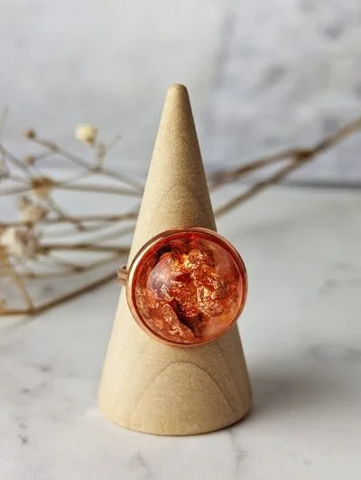 Adjustable Resin Pendant Ring - Image 2