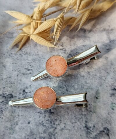 Mini Clay Pendant Hair Clips Set of 2