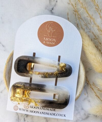 Handmade Resin Hair Clips