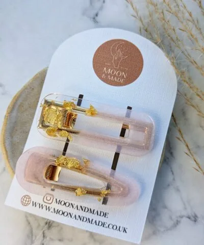 Handmade Resin Hair Clips