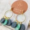 Handmade Polymer Clay Detail Earrings - Image 2