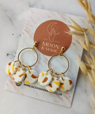 Handmade Polymer Clay Detail Earrings