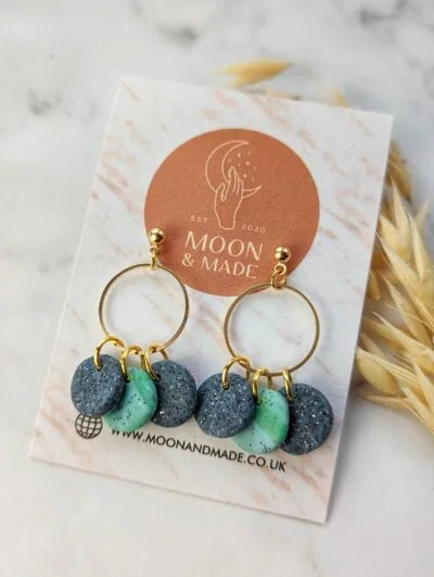Handmade Polymer Clay Detail Earrings