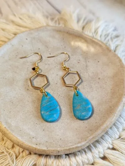 Handmade Polymer Clay Earrings - Image 2