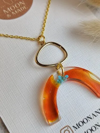 Handmade Resin Necklace - Image 2
