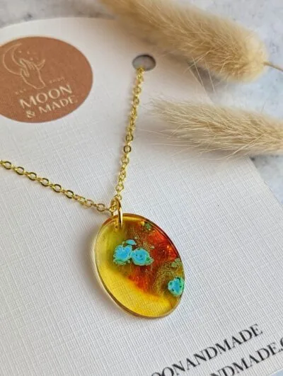 Handmade Resin Necklace - Image 2