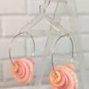 Button detail hoop earrings - Image 2