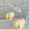 Button detail hoop earrings - Image 2