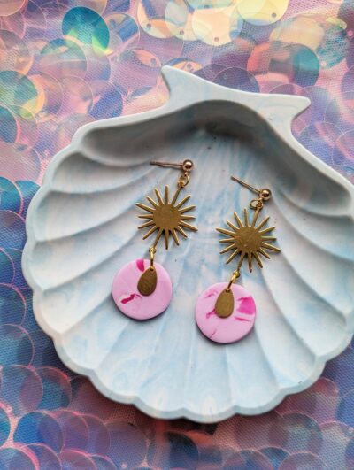 Handmade Polymer Clay Earrings - Image 2